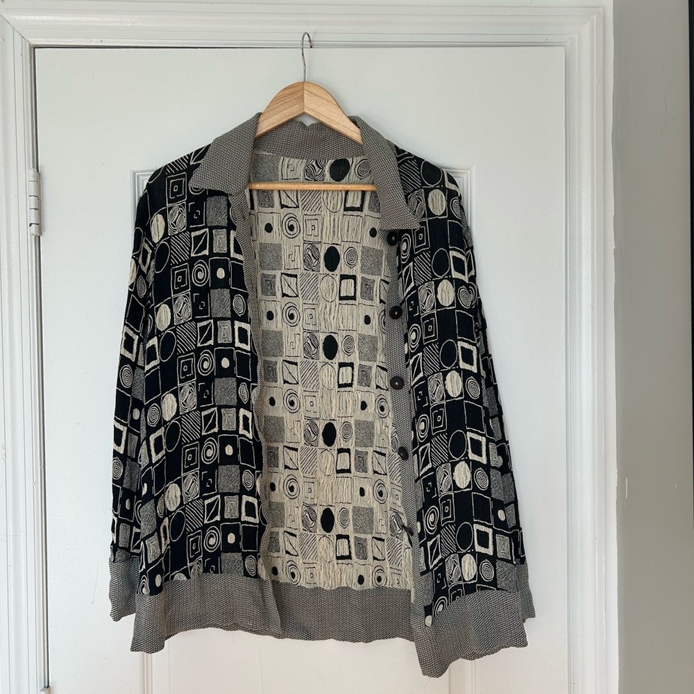 90s VINTAGE REVERSIBLE WOMENS PATTERN SHIRT